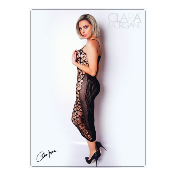 Robe sexy longue en résille noire - Le Numéro 3 - Collection Robe 